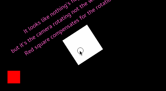 Static HUD, Rotating Camera
