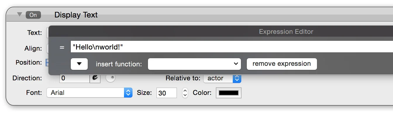 Line breaks in editor